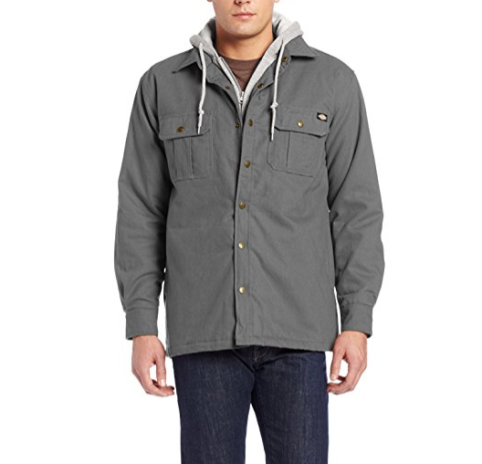 Dickies Men's Canvas Shirt Jacket with Quilted Lining only $35.99 - Men ...