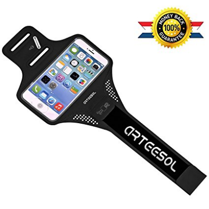 Armband iphone 7,arteesol 5.5 inch sports workout exercise arm holder   $3.93
