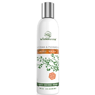 Wild Naturals Eczema Body Wash : With Manuka Honey + Aloe Vera, for Sensitive Skin, Unscented Antibacterial Anti Itch Healing Psoriasis Soap, Dry Skin Relief  $18.95