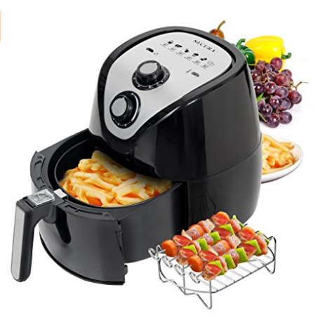 Secura Air Fryer 3.4Qt / 3.2L 1500-Watt Electric Hot XL Air Fryers Oven Oil Free Nonstick Cooker with Additional Accessories, Recipes, BBQ Rack & Skewers for Frying, Roasting, Grilling, Baking $41.69