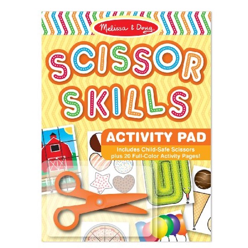 Melissa & Doug Scissor Skills Activity Book With Pair of Child-Safe Scissors (20 Pages), Only $4.99