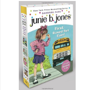 《Junie B. Jones's 朱尼·琼斯系列》图书套装 4本 平装本，原价$19.96，现点击coupon后仅售$8.24