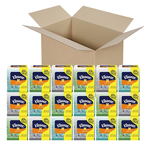 Kleenex Anti-Viral Facial Tissues, Cube Box, 68 Tissues per Cube Box, 18 Packs, Only $23.03, free shipping