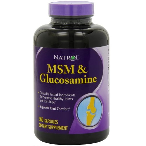Natrol MSM & Glucosamine Capsules, 360 Count, Only $10.29, free shipping after clipping coupon and using SS