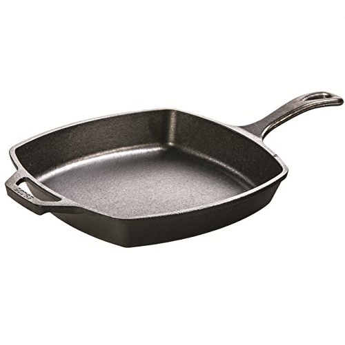 Lodge Logic L8SQ3 Cast Iron  Square Skillet, 10.5 inch, Only $12.59