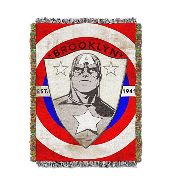 The Northwest Company Captain America, Established Woven Tapestry Throw, 48