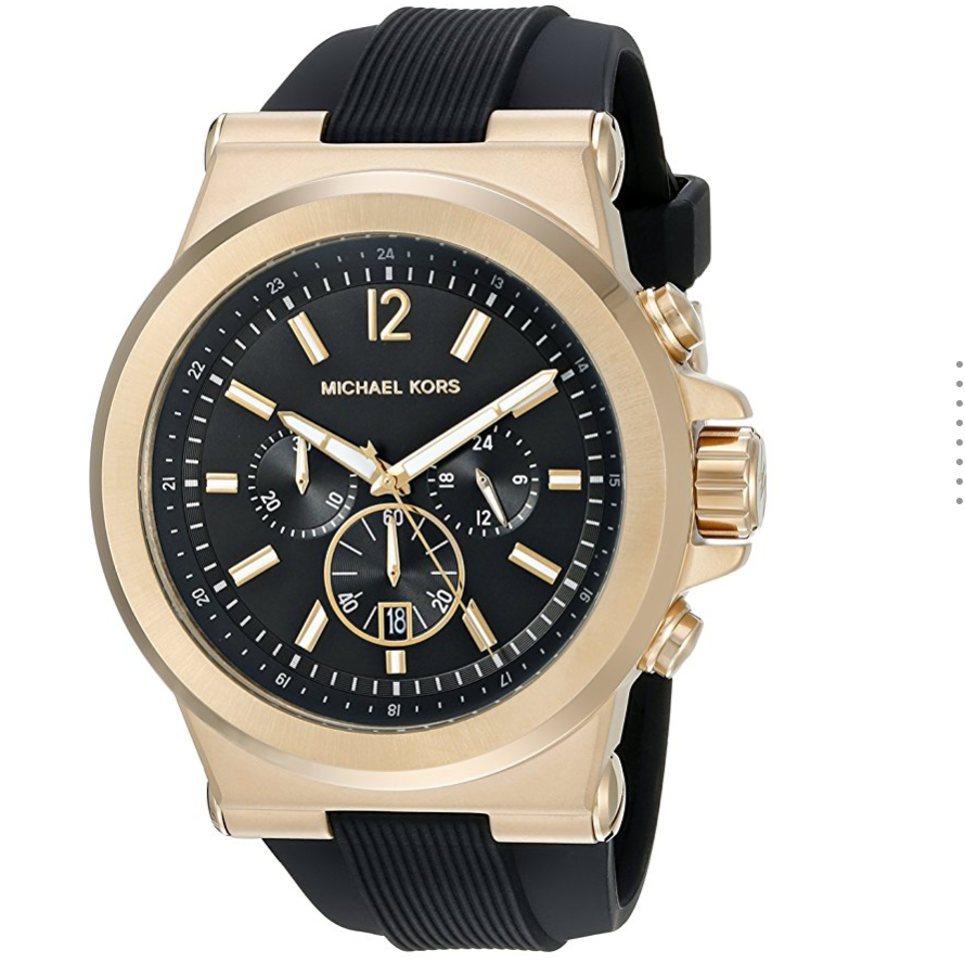 Michael Kors Men's Goldtone and Black Dylan Watch only  $122.82