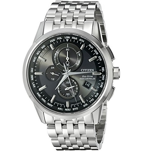 Citizen Men's AT8110-53E World Chronograph A-T Analog Display Japanese Quartz Silver Watch, Only $266.98 free shipping
