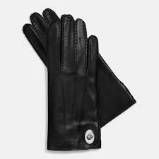 COACH Leather Turnlock Gloves  $51.99