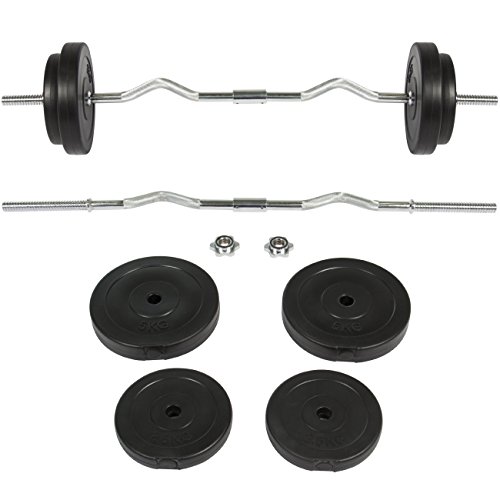 Best Choice Products 56LB Curl Bar Barbell Weight Set Gym Lift Exercise Workout, Only $36.28, free shipping
