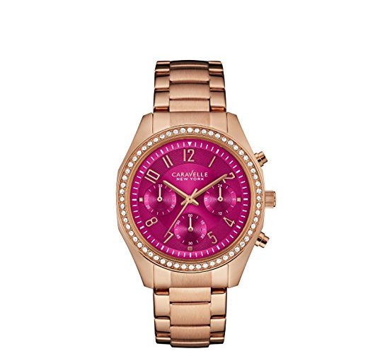 Bulova Women's Quartz Stainless Steel Casual Watch, Color:Rose Gold-Toned (Model: 44L223) only $54