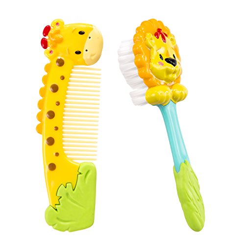 Sassy Jungle Soft Grip Comb and Brush Set, Only $3.48