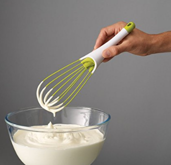 Joseph Joseph 20071 Twist Whisk 2-in-1 Balloon and Flat Whisk Silicone Coated Steel Wire, 11.5-Inch, Green only $9.95