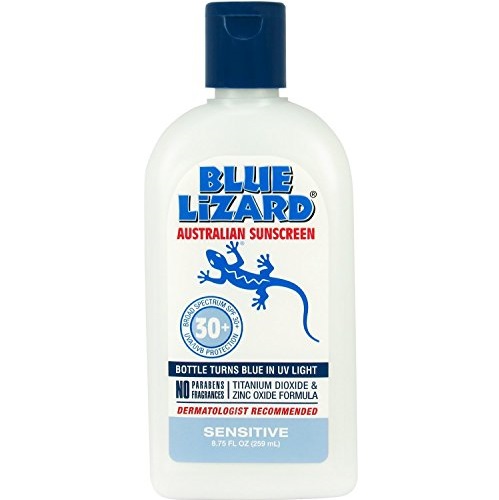 史低价！Blue Lizard 澳大利亚蓝蜥蜴敏感肌肤物理防晒乳SPF 30+， 8.75 oz，现仅售$11.50