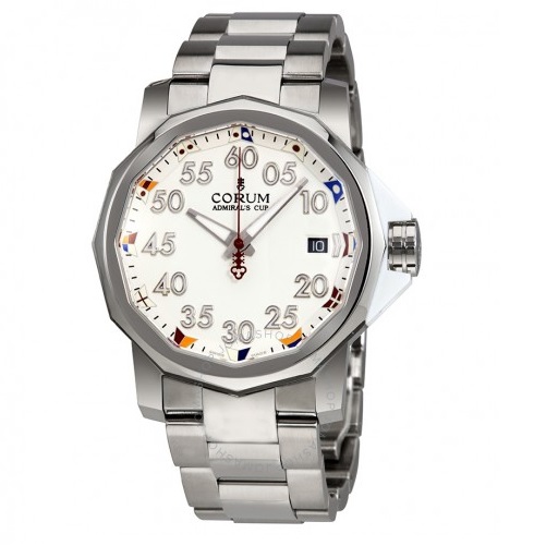 CORUM Admiral's Cup Automatic White Dial Men's Watch Item No. A082/03374, only $1895.00, free shipping after using coupon code
