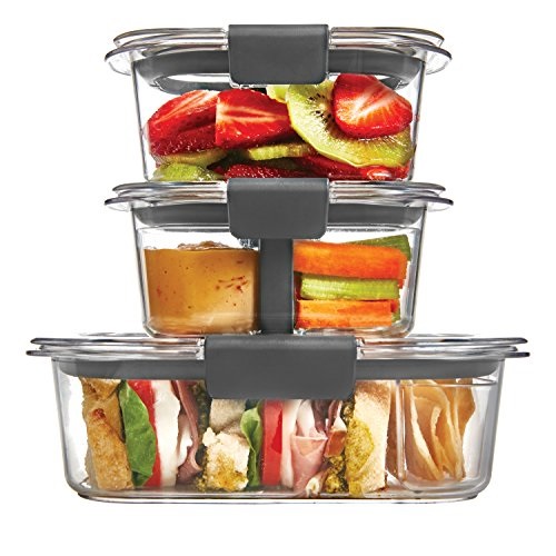 Rubbermaid Brilliance Food Storage Container, Sandwich and Snack Lunch Kit, Clear, 10-Piece Set 1997842, Only $12.89, free shipping