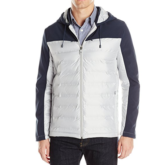 Kenneth Cole New York Men's Mixed Media Quilted Soft Shell only $21.20