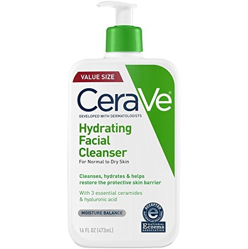 CeraVe Hydrating Facial Cleanser 16 oz for Daily Face Washing, Dry to Normal Skin, Only $9.89, free shipping after using SS