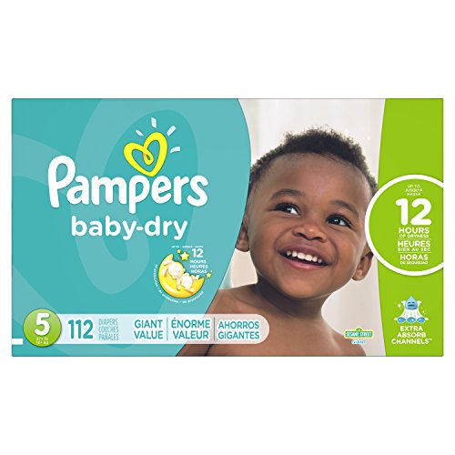 Pampers Baby Dry Diapers Size 5, 112 Count, Only $28.71
