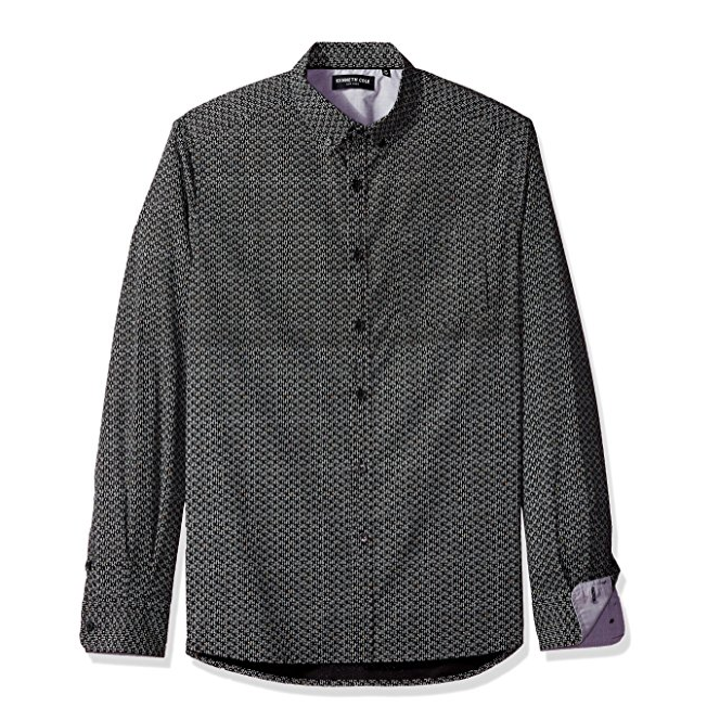 Kenneth Cole New York Micro Dot 男式衬衫, 现仅售$12.27