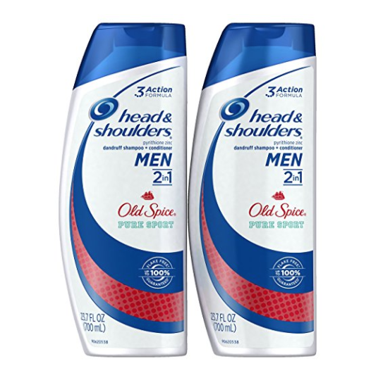 Head and Shoulders Old Spice Pure Sport 2 in 1 Dandruff Shampoo and Conditioner for Men Twin Pack, 23.7 Ounce 2 Count, Only $10.76, You Save $5.23(33%)
