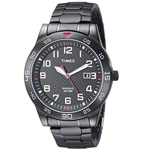 Timex Men's TW2P616009J Main Street Gunmetal-Tone Watch with Link Bracelet, Only $40.99,free shipping
