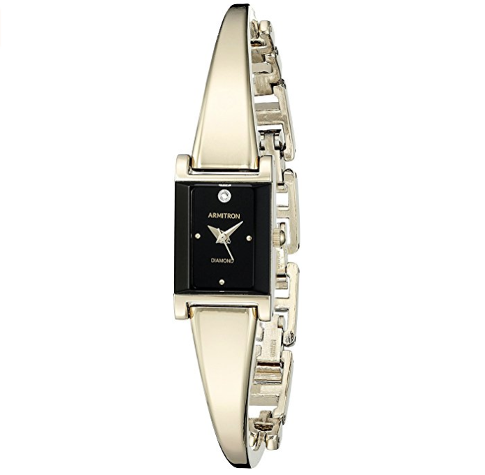 Armitron Women's 75/5322 Diamond-Accented Bangle Watch only $33.15