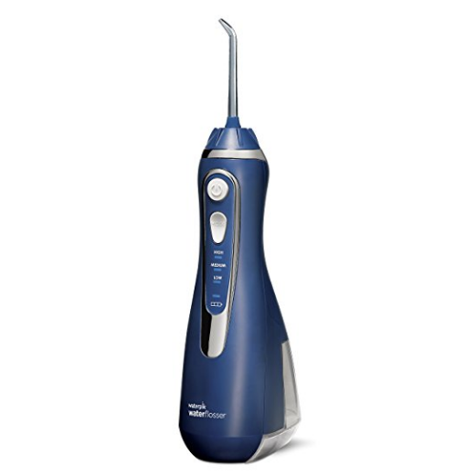 Waterpik Cordless Water Flosser Rechargeable Portable Oral irrigator for Travel & Home – Cordless Advanced, Wp-563 Classic Blue $59.99，free shipping