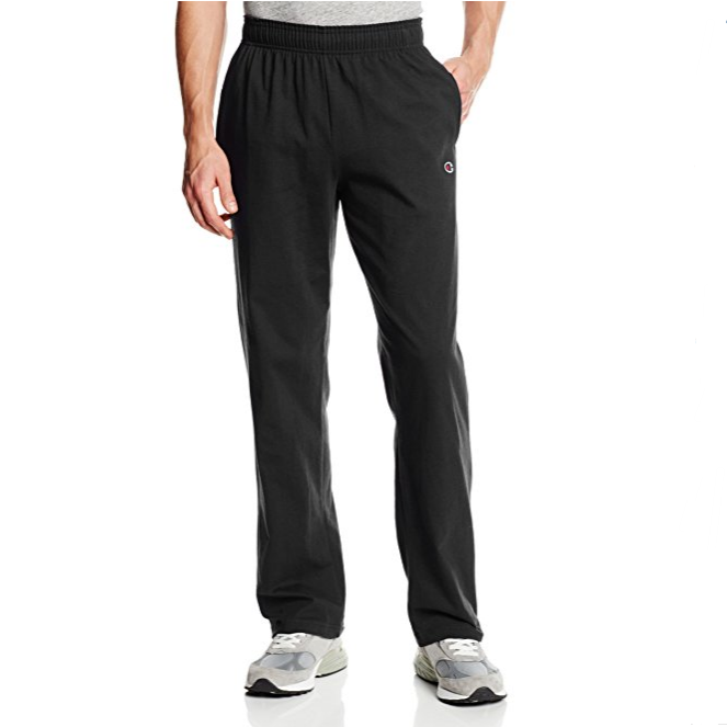 Champion Men's Open Bottom Light Weight Jersey pants, Only $15.68, You Save $14.32(48%)