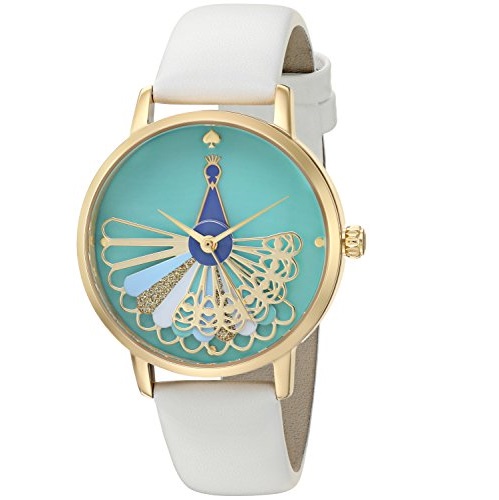 kate spade new york Peacock Leather Metro Watch, Only $89.99, free shipping