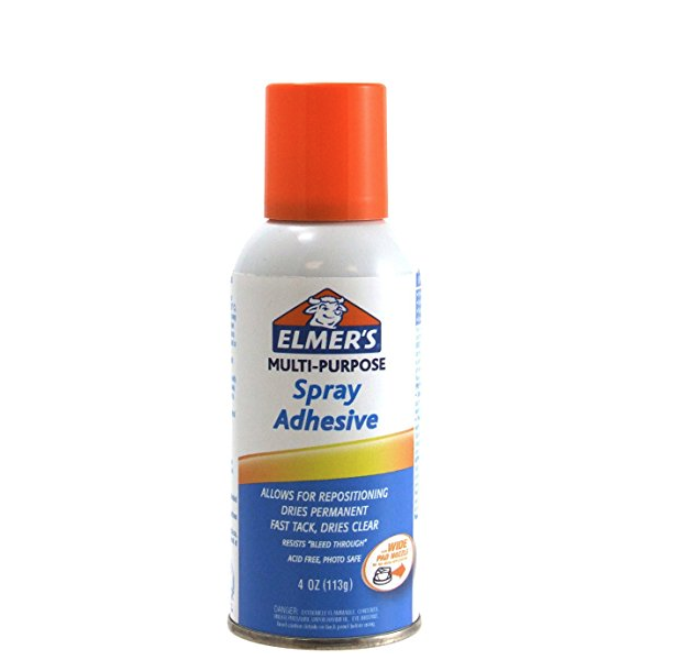 Elmers Multi-Purpose Spray Adhesive, 4-Ounce, Clear only $2.97