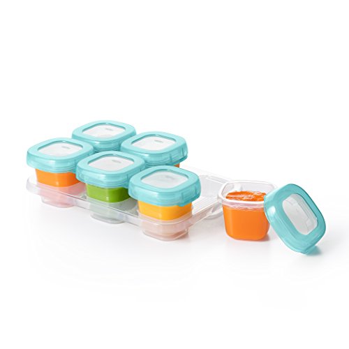 OXO Tot Baby Blocks Freezer Storage Containers, Aqua, 2 Ounce, Only $9.99