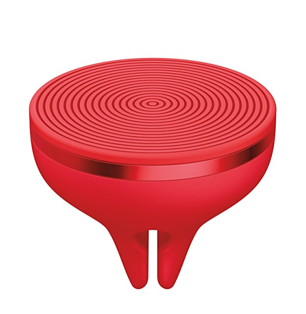 Logitech ZeroTouch with Amazon Alexa - Hands-free Car Mount and Voice Assistant App - exclusively for Android Phones - Red, Air Vent Mount only $24.99