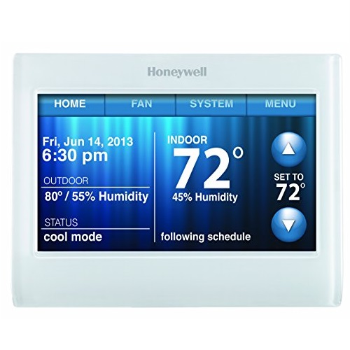 Honeywell TH9320WF5003 Wi-Fi 9000 Color Touch Screen Programmable Thermostat, 3.5 x 4.5- Inch, White, Only $139.99, free shipping