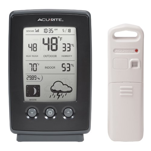 AcuRite 00829 Digital Weather Station with Forecast/Temperature/Clock/Moon Phase, Only $16.87