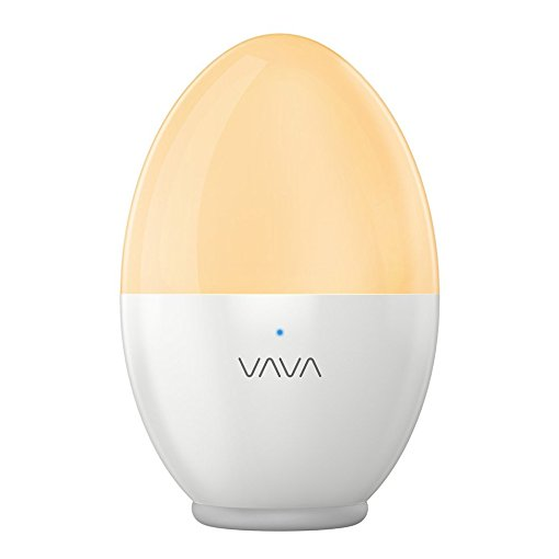 VAVA LED 雞蛋小夜燈，防水，觸控式可調護眼燈  原價 $29.99，現僅售 $15.99