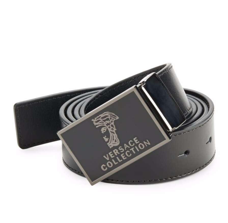 Versace Collection Logo-Accented Leather Belt only $89.99