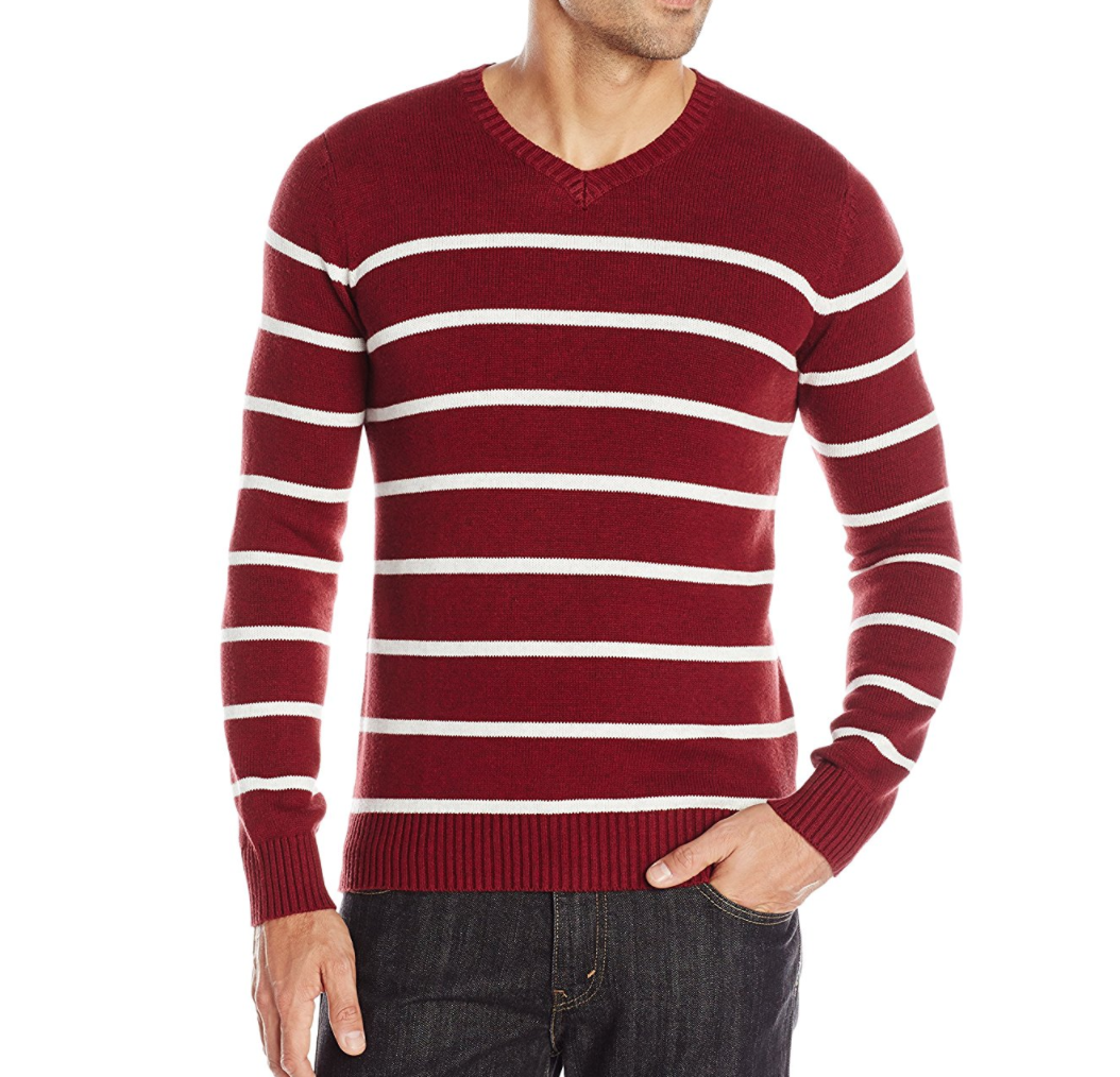 Levi's Men's Winger Striped V-Neck Sweater only $13.41