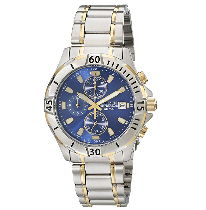 史低价！Citizen AN3394-59L 男士不锈钢腕表，原价$139.99， 现仅售$72.79, 免运费
