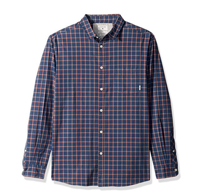 Quiksilver Men's Everyday Check Long Sleeve Plaid Shirt only $12.85
