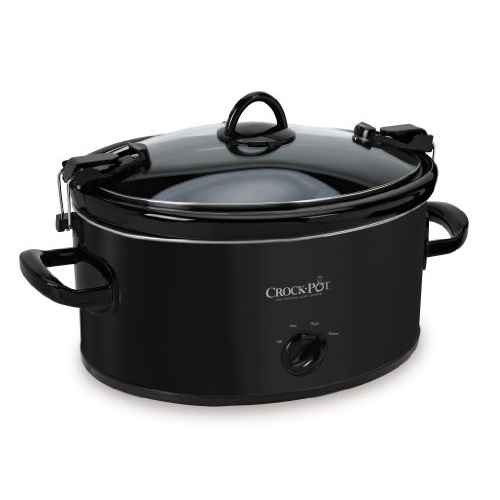 Crock-Pot 6-Quart Cook & Carry Oval Manual Portable Slow Cooker, Black, Only $20.99