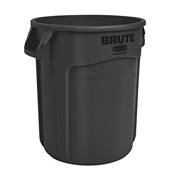 Rubbermaid Commercial 1867531 BRUTE Heavy-Duty Round Waste/Utility Container, 32-gallon, Black, Only $29.00, free shipping