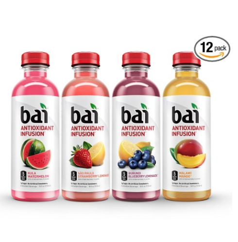 僅限會員! Bai Oasis 5卡路里天然抗氧化果汁 12瓶 18oz, 原價$17.25, 現僅售$12.08，免運費！