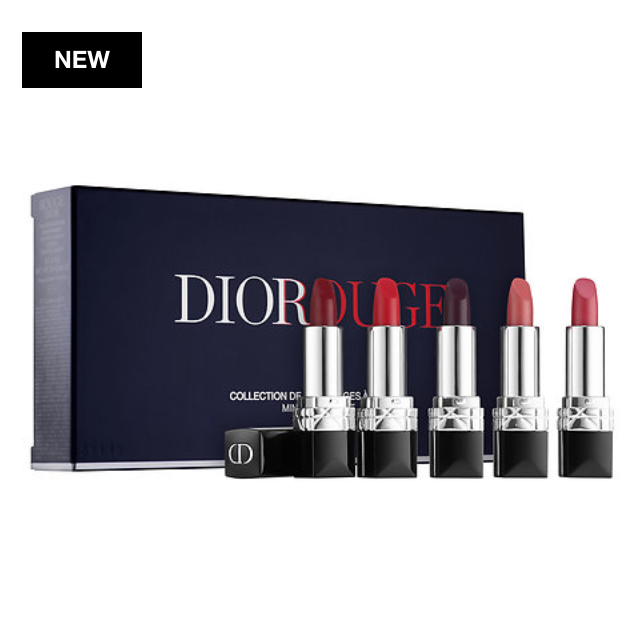 Sephora.com offers the DIOR Rouge Dior Mini Lipstick Set limited edition for $50.00.
