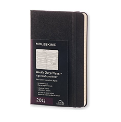 Moleskine 2017 Weekly Planner, Horizontal, 12M, Pocket, Black, Hard Cover (3.5 x 5.5), Only $2.15, You Save $16.12(90%)
