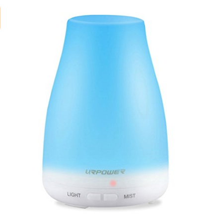 URPOWER 2nd Version Essential Oil Diffuser, 100ml Aroma Essential Oil Cool Mist Humidifier with Adjustable Mist Mode,Waterless Auto Shut-off and 7 Color LED Lights $15.95