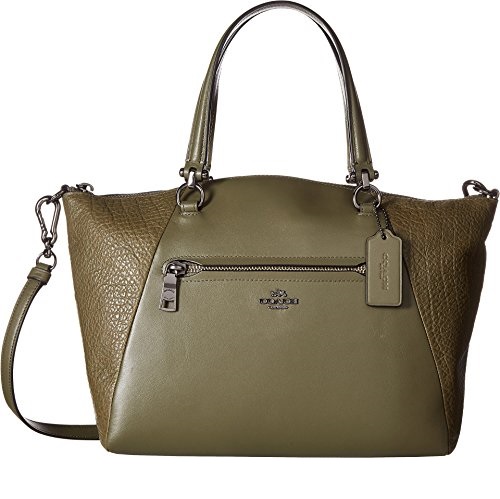 COACH Womens Mixed Leather Prairie Satchel, Only $114.99, free shipping