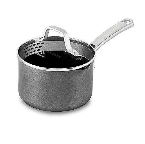 Calphalon Classic Nonstick Sauce Pan with Cover, 1.5 quart, Grey, Only $19.99, You Save $20.00(50%)