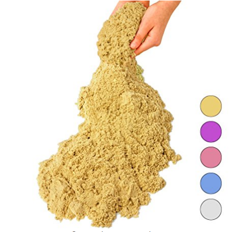 Motion Sand自然色彩太空运动沙，无毒动力沙，魔力沙子  原价 $18.99，现仅售 $9.99