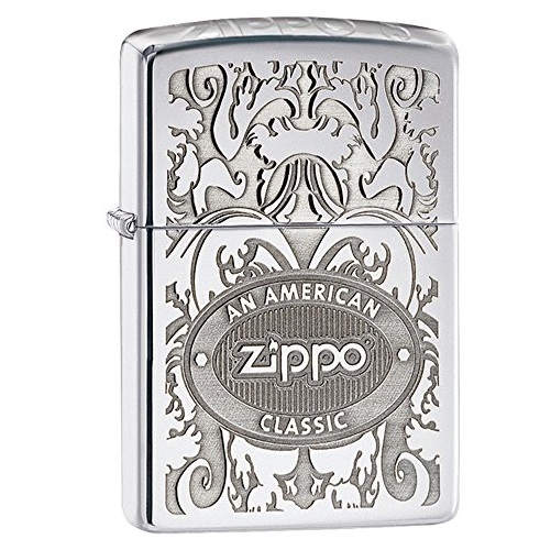Zippo芝宝 经典花冠图案打火机，原价$39.95，现仅售$19.86